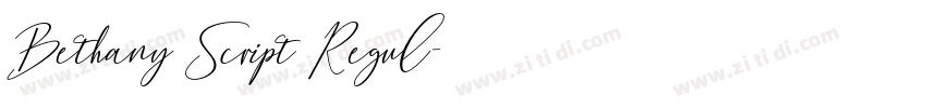 Bethany Script Regul字体转换